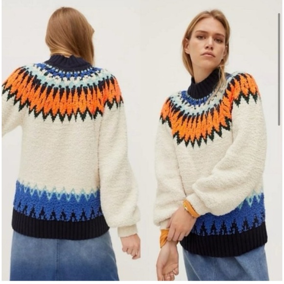 Anthropologie Pilcro Selene Fleece Tunic Sweater NWT - Picture 4 of 6